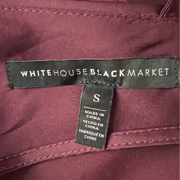 Whbm White House Black Market Top Purple Floral Kimono Blouse size small - Picture 8 of 9